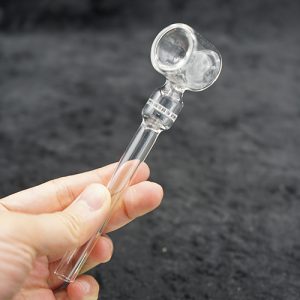 Glass Clear 5 inches Pipe With Inner Filter