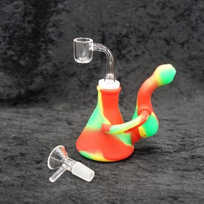 Silicon Loop Bubbler Oil Rig with Banger