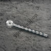 Gray Glass Oil Burner Pipe 6 inches