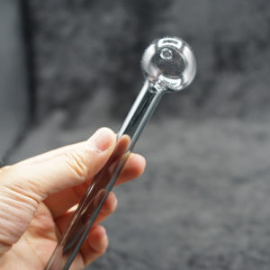 Gray Glass Oil Burner Pipe 6 inches