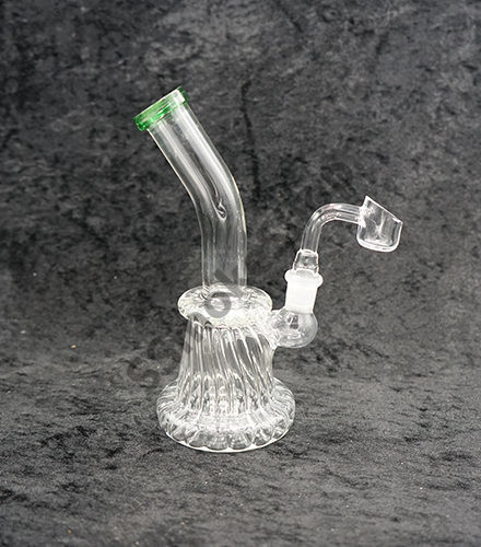 Glass Clear 7 inches Water Bong Pipe Color Mouth