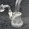 Glass Clear 7 inches Water Bong Pipe Color Mouth