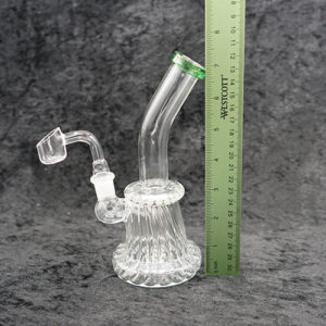 Glass Clear 7 inches Water Bong Pipe Color Mouth