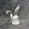 Glass Clear 7 inches Water Bong Pipe Color Mouth