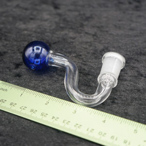 Bent Curve Oil Burner Glass Pipe 14mm Female