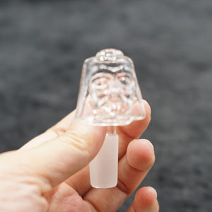Bent Oil Burner Glass Pipe Face Design 14mm Male