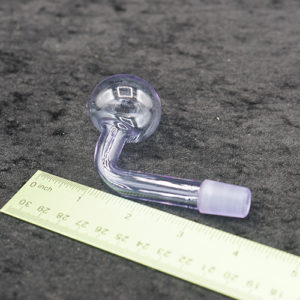 Bent Oil Burner Purple Glass 14mm