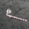 Bent Oil Burner Glass Pipe Color Stem 5 inches
