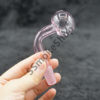 Bent Oil Burner Glass Pink Pipe 14mm