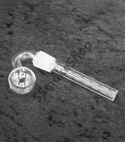 Bent Downstem Oil Burner Pipe Glass 19mm 5 inches