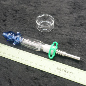 Blue End Glass Nectar Collector 14mm 7inches