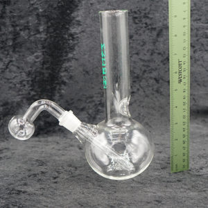 Glass Oil Burner Water Pipe Bubbler Clear 14mm 9 inches