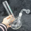 Glass Oil Burner Water Pipe Bubbler Clear 14mm 9 inches