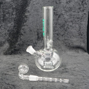 Glass Oil Burner Water Pipe Bubbler Clear 14mm 9 inches