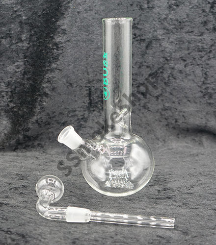 Glass Oil Burner Water Pipe Bubbler Clear 14mm 9 inches