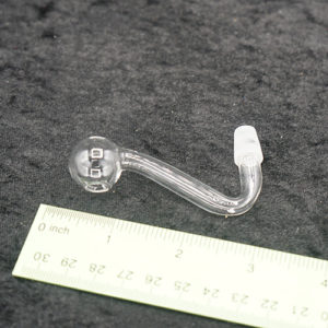 Glass Curve Oil Burner Glass On Glass 10mm