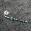 Color Tube Oil Burner Glass Pipe Skull Bent Design 6 inches