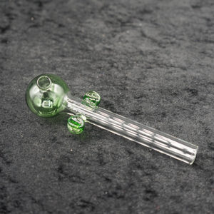 Fancy Color Dual Dot Glass Oil Burner Pipe 5 inches
