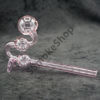 Water Dog Glass Oil Burner Pipe Color with Feet 7 inches