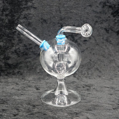 Oil Burner Bubbler Glass Bubble 5 inches with Base