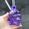 Oil Burner Bubbler Glass Pipe Color Skull 6 inches
