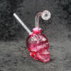 Oil Burner Bubbler Glass Pipe Color Skull 6 inches