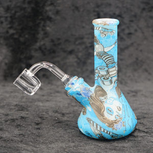 Silicone Water Pipe 5 inches Bubbler with Banger