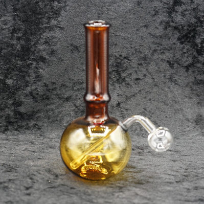Color Glass Oil Burner Bubbler Pipe Water Bong 7 inches