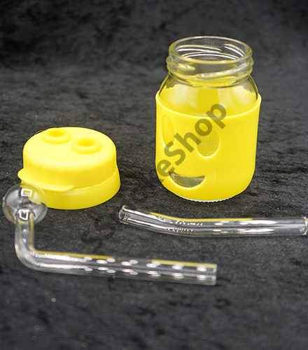 Color Sleeve Glass Bottle Oil Burner Bubbler 7 inches