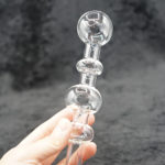 Four Bubble Glass Oil Burner Clear Inches Ssmokeshop