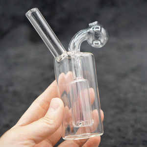 Inner Color Stem Oil Burner Bubbler Glass Pipe 5 inches
