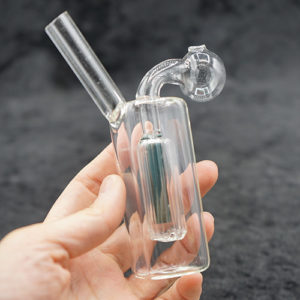 Inner Color Stem Oil Burner Bubbler Glass Pipe 5 inches