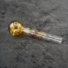 Color Head Coil Stem Oil Burner Glass Pipe 4 inches