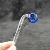 Bent Color Head Side Oil Burner Glass Pipe 6 inches