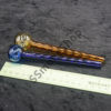 Amber and Blue Color Oil Burner Glass Pipe Set 6 inches