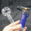 Glass Oil Burner Pipe Jumbo Size with Torch Lighter Set