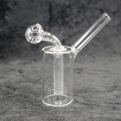 Color Stem Oil Burner Glass Bubbler Pipe 5 inches