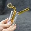 Color Stem Oil Burner Glass Bubbler Pipe 5 inches