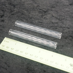 Set of 2 Glass Tube 12mm 4 inches