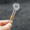 Fancy Stem Design 4 inches Glass Oil Burner Pipe