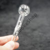 Fancy Stem Design 4 inches Glass Oil Burner Pipe