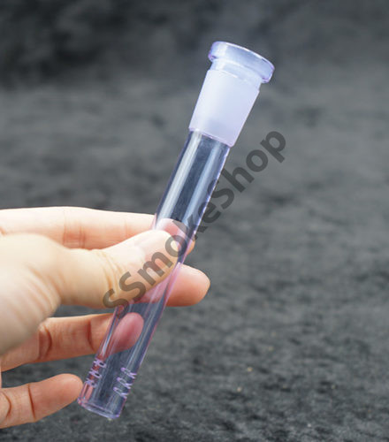 Purple Color Low Profile 14mm 18mm Glass Downstem 4 inches