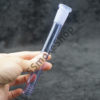 Purple Color Low Profile 14mm 18mm Glass Downstem 5 inches