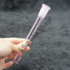 Pink Color Low Profile 14mm 18mm Glass Downstem - 5"