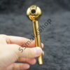 Gold Shining Color Oil Burner Glass Pipe 4 inches