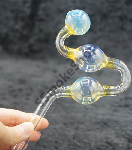 Color Change Glass Pipe Oil Burner Water Dog 8 inches