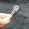 Set Of 3 Glass Oil Burner Pipe Clear 2.5 inches Mini