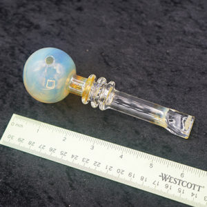 Glass Color Change Oil Burner Pipe 6 inches Fancy Stem