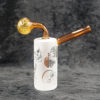Glass Oil Burner Bubbler Frost Body Color Stem Design