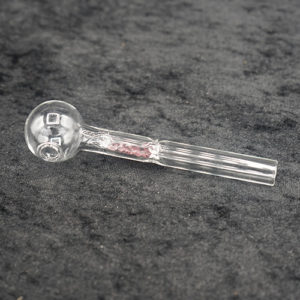 Clear Glass Oil Burner Pipe Color Beard Filter Stem 5 inches